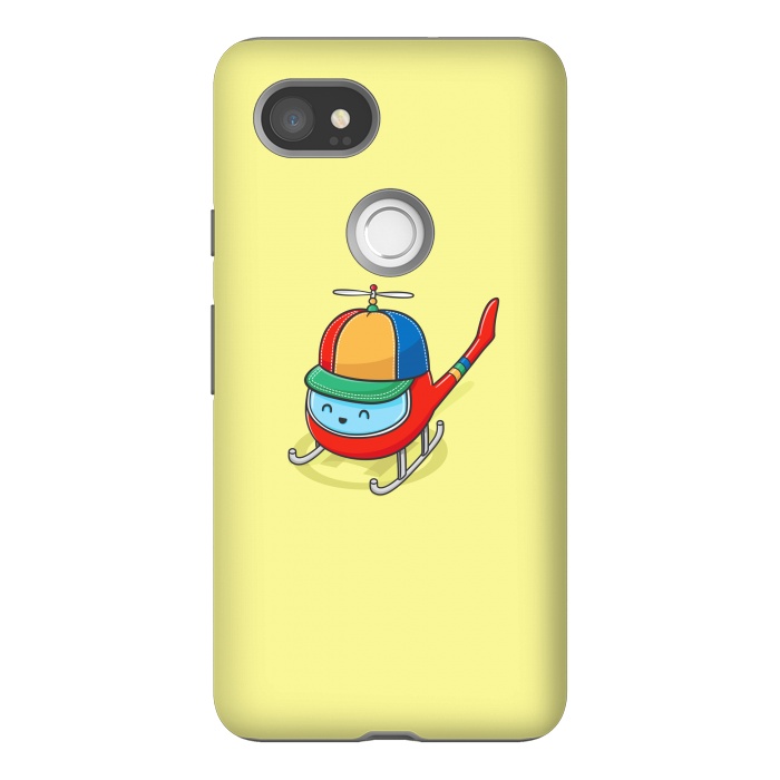 Pixel 2XL StrongFit Happy Copter by Xylo Riescent