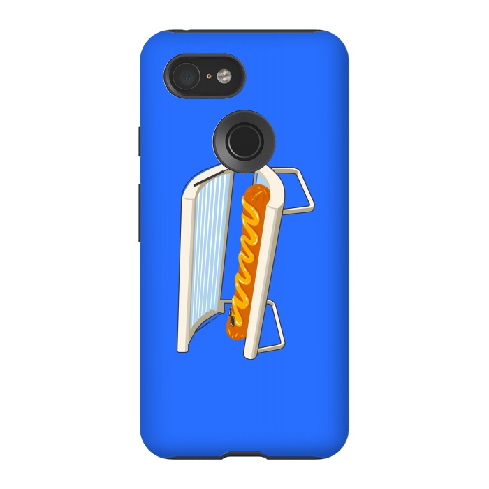 Pixel 3 StrongFit Hotdog by Xylo Riescent