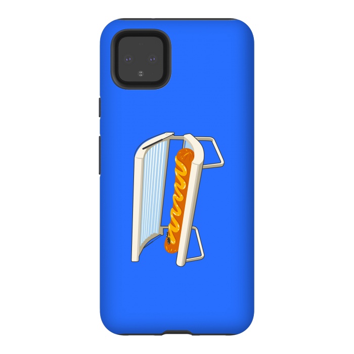 Pixel 4XL StrongFit Hotdog by Xylo Riescent