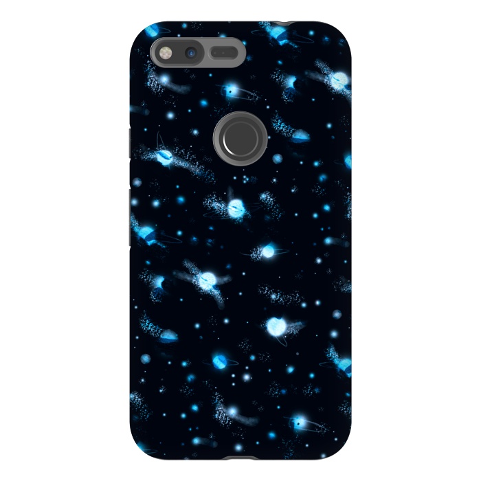 Pixel XL StrongFit marble night sky by Laura Grant