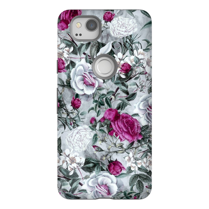 Pixel 2 StrongFit Floral Pattern V by Riza Peker