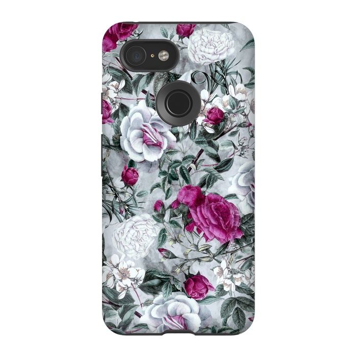 Pixel 3 StrongFit Floral Pattern V by Riza Peker