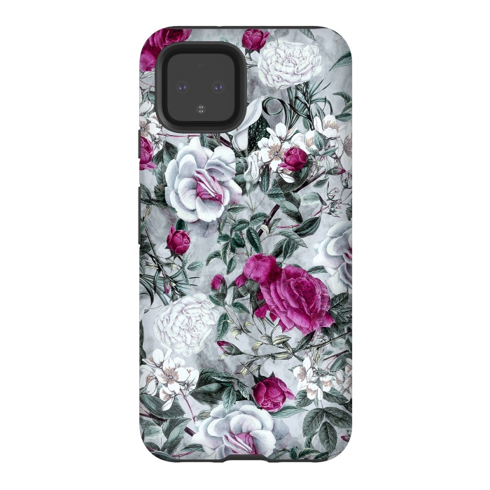 Pixel 4 StrongFit Floral Pattern V by Riza Peker