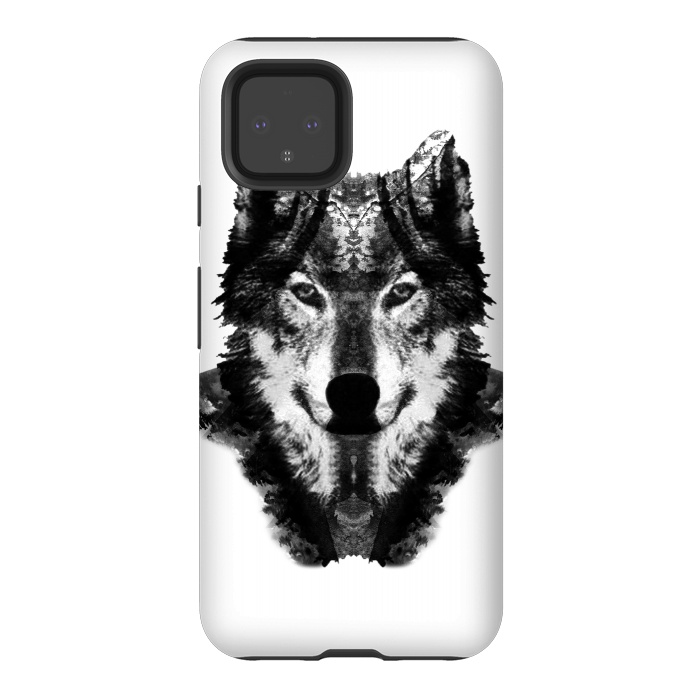 Pixel 4 StrongFit The Black Forest Wolf  by Rui Faria