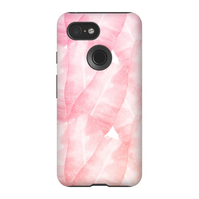 Pixel 3 StrongFit banana leaves pink by Rui Faria