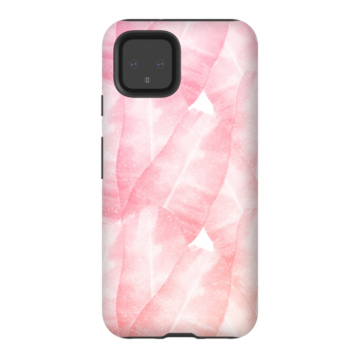 Pixel 4 StrongFit banana leaves pink by Rui Faria