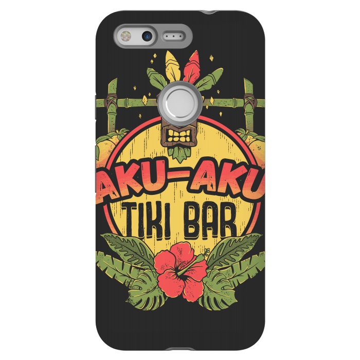 Pixel StrongFit Aku Aku - Tiki Bar by Ilustrata