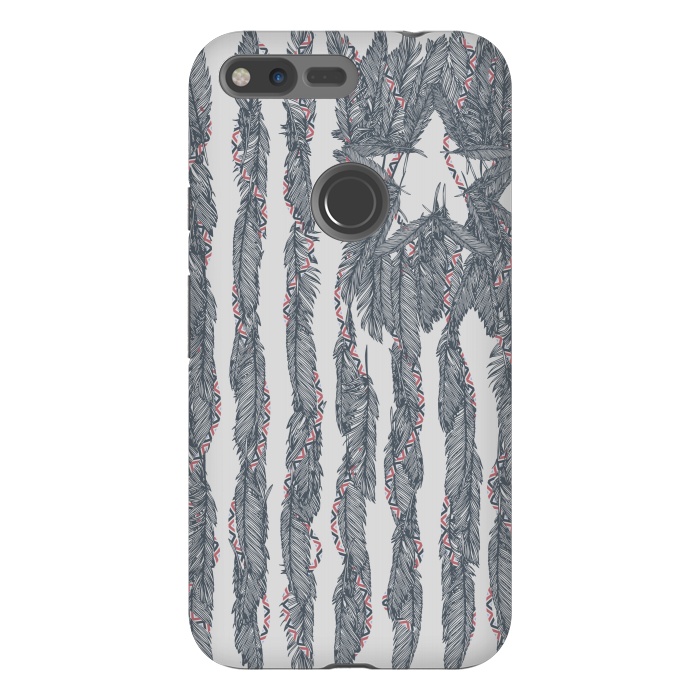 Pixel XL StrongFit America Feather Flag by Sitchko