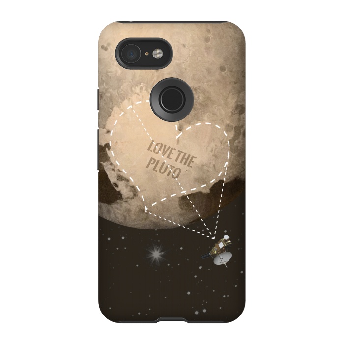 Pixel 3 StrongFit Love the Pluto by Sitchko