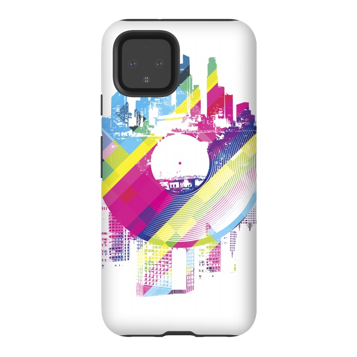 Pixel 4 StrongFit Urban Vinyl Colorful by Sitchko