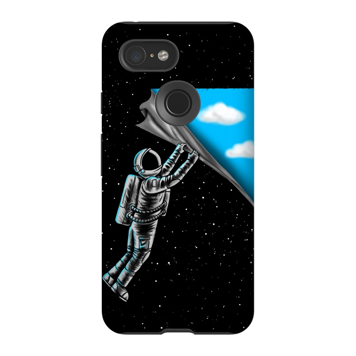 Pixel 3 StrongFit Astronaut open the sky by Coffee Man