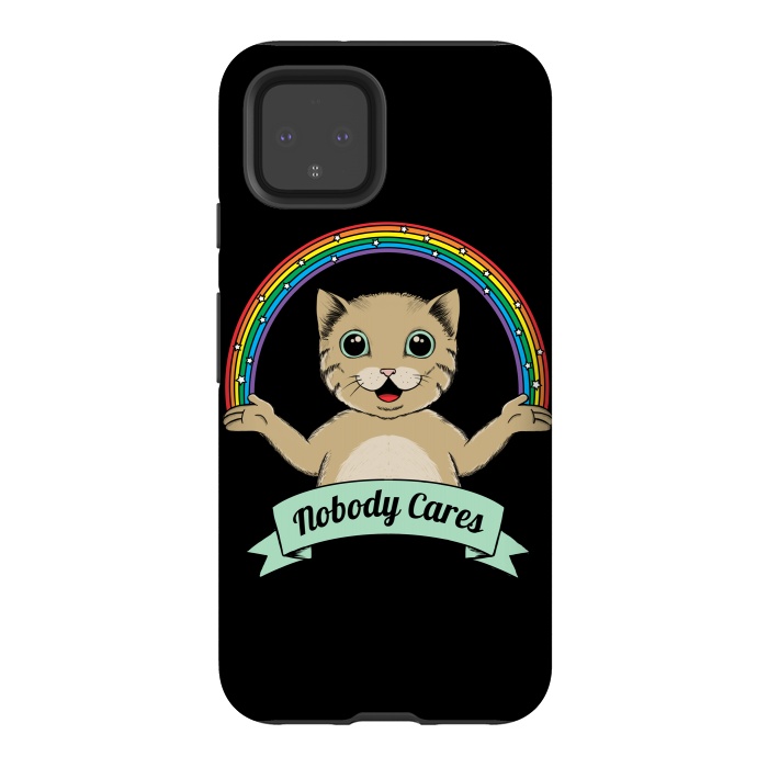 Pixel 4 StrongFit Nobody Cares by Coffee Man