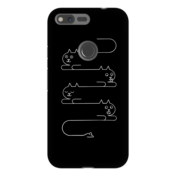 Pixel XL StrongFit Cats Line by Coffee Man