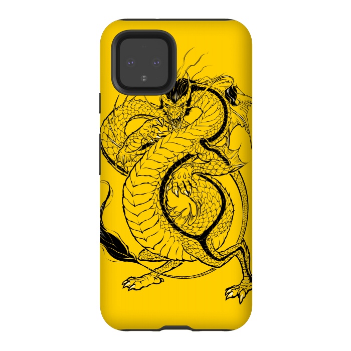Pixel 4 StrongFit Bruce, the Dragon by Draco