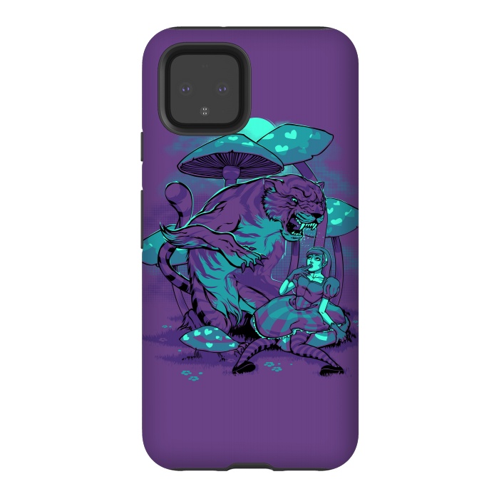 Pixel 4 StrongFit Cheshire Cat by Draco