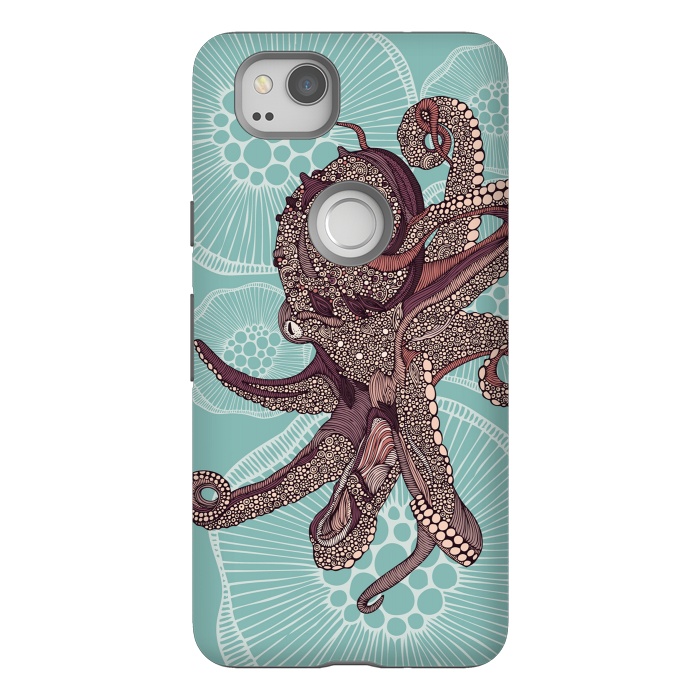 Pixel 2 StrongFit Octopus by Valentina Harper