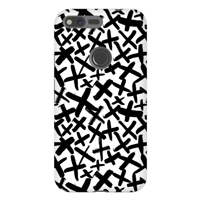 Pixel XL StrongFit Black and white kisses by Laura Grant
