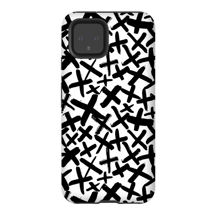 Pixel 4 StrongFit Black and white kisses by Laura Grant
