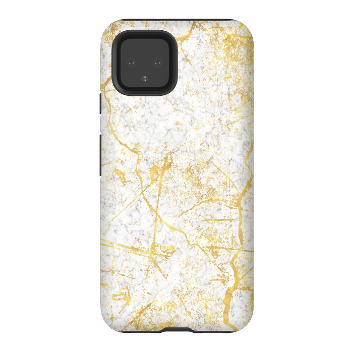 Pixel 4 StrongFit Golden Marble by Martina