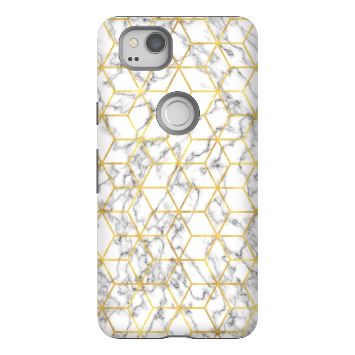 Pixel 2 StrongFit Graphic Marble by Martina
