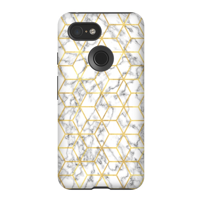 Pixel 3 StrongFit Graphic Marble by Martina