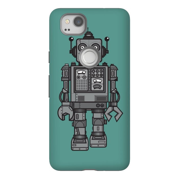 Pixel 2 StrongFit A Vintage Robot Friend by Wotto