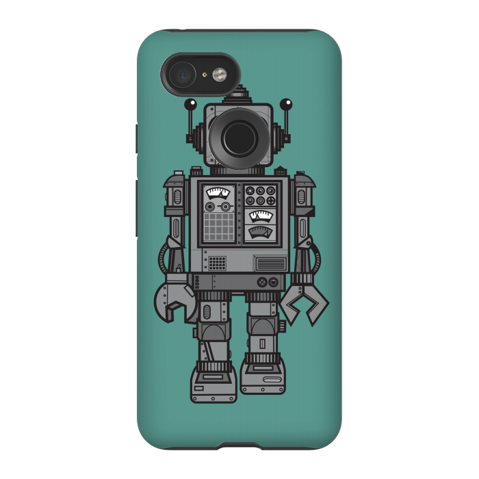 Pixel 3 StrongFit A Vintage Robot Friend by Wotto