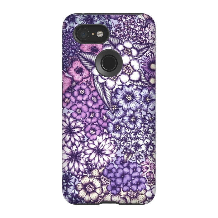 Pixel 3 StrongFit Faded Blossoms by ECMazur 