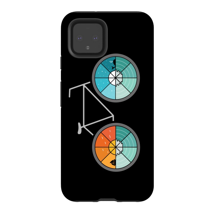 Pixel 4 StrongFit Bicycle Landscape by Coffee Man