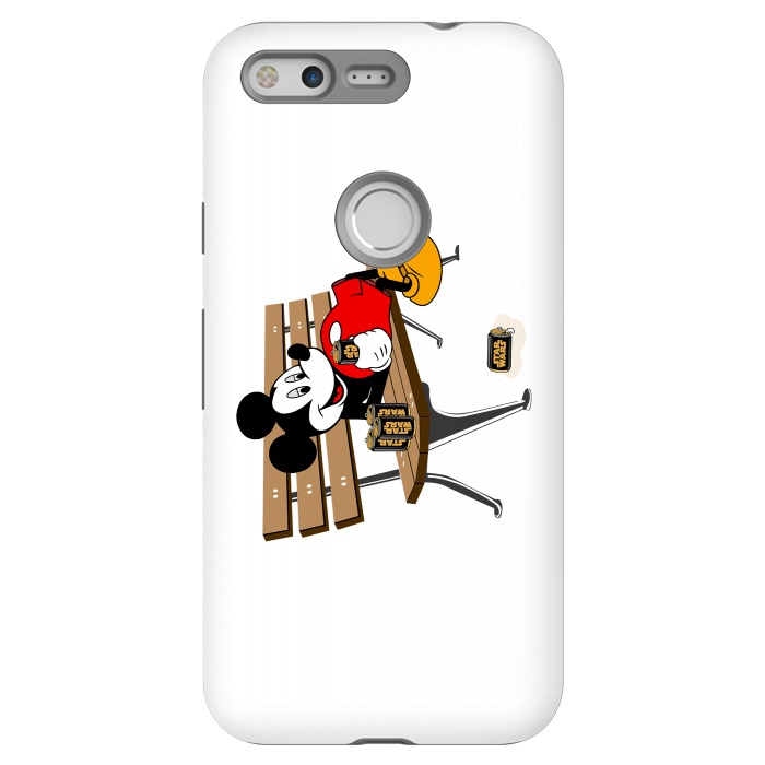 Pixel StrongFit Mickey Mouse Drinking Star Wars Beer by Alisterny