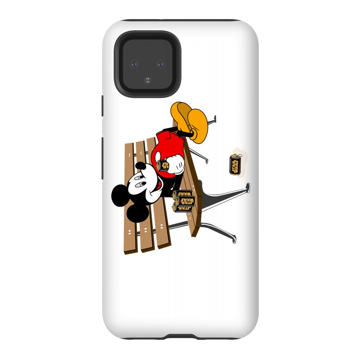 Pixel 4 StrongFit Mickey Mouse Drinking Star Wars Beer by Alisterny