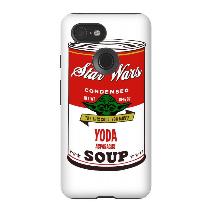 Pixel 3 StrongFit Star Wars Campbells Soup Yoda by Alisterny