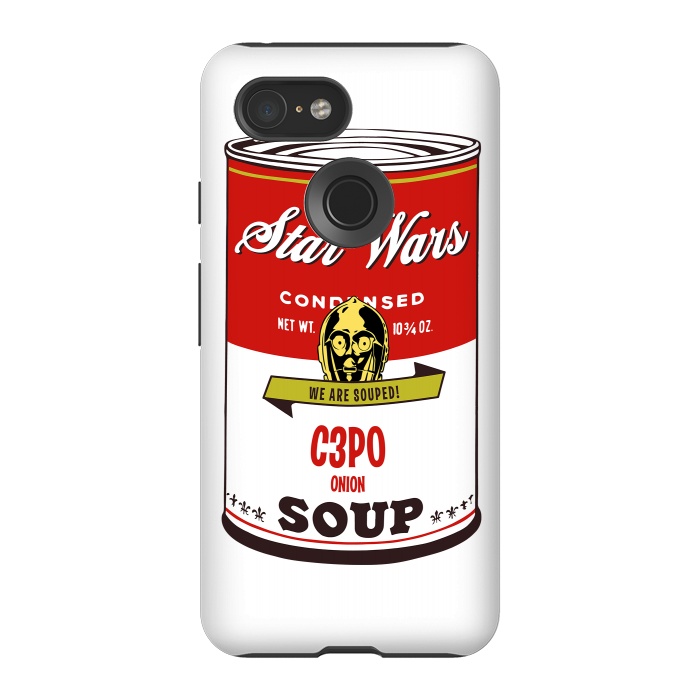 Pixel 3 StrongFit Star Wars Campbells Soup C3PO by Alisterny