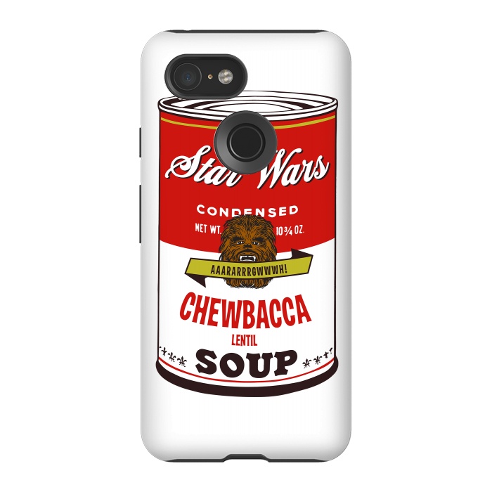 Pixel 3 StrongFit Star Wars Campbells Soup Chewbacca by Alisterny