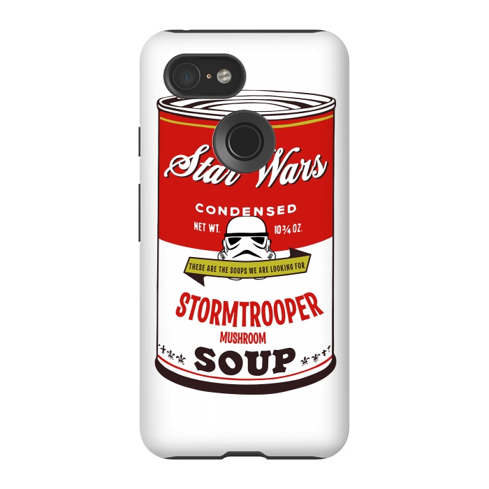 Pixel 3 StrongFit Star Wars Campbells Soup Stormtrooper by Alisterny