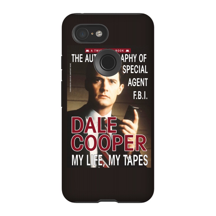 Pixel 3 StrongFit Twin Peaks Dale Cooper Book by Alisterny