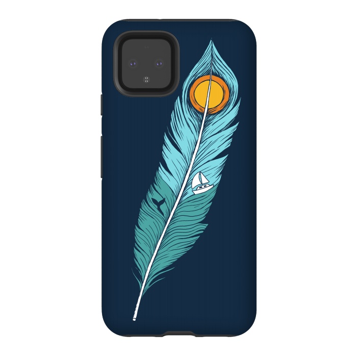 Pixel 4 StrongFit Feather Landscape by Coffee Man