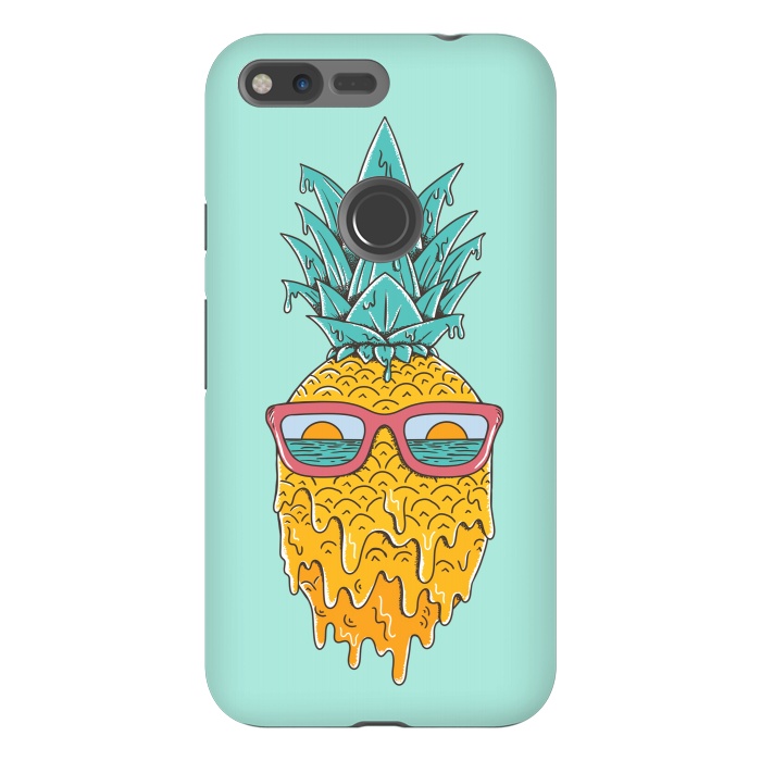 Pixel XL StrongFit Pineapple Summer Blue by Coffee Man