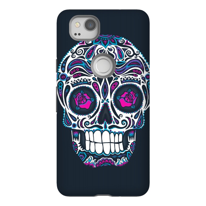 Pixel 2 StrongFit Calavera IV Neon  by Wotto