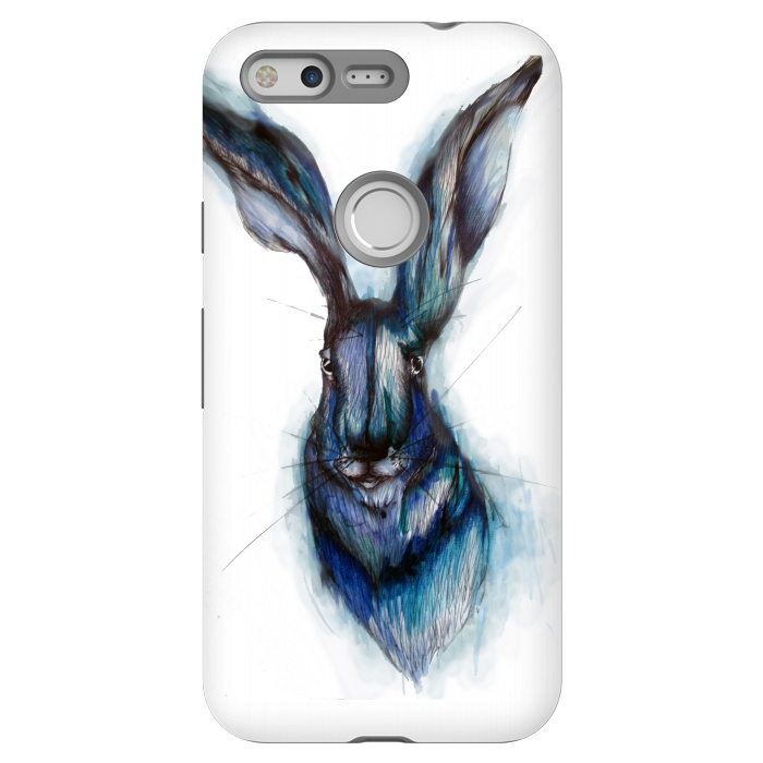 Pixel StrongFit Blue Hare by ECMazur 