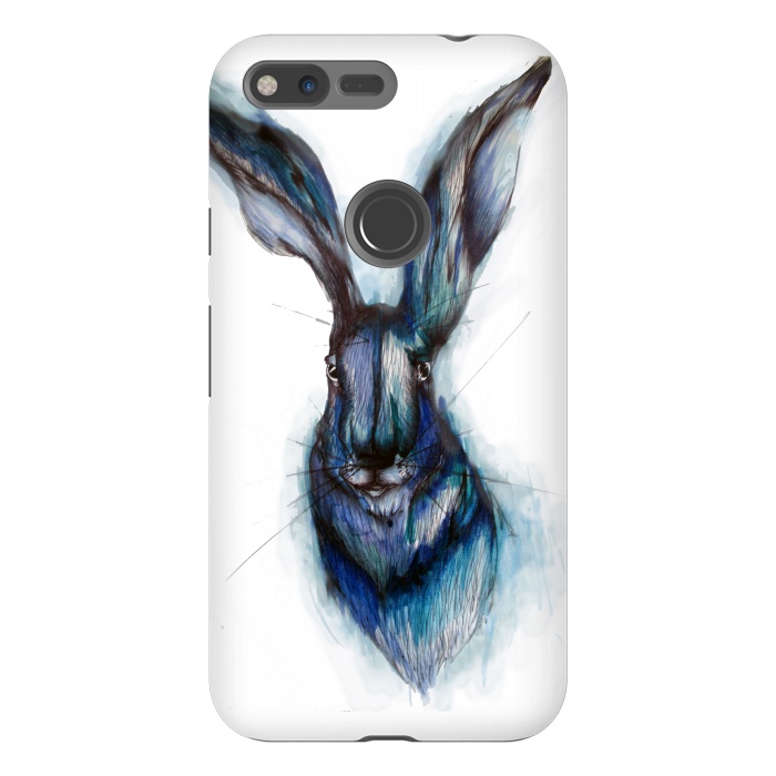 Pixel XL StrongFit Blue Hare by ECMazur 
