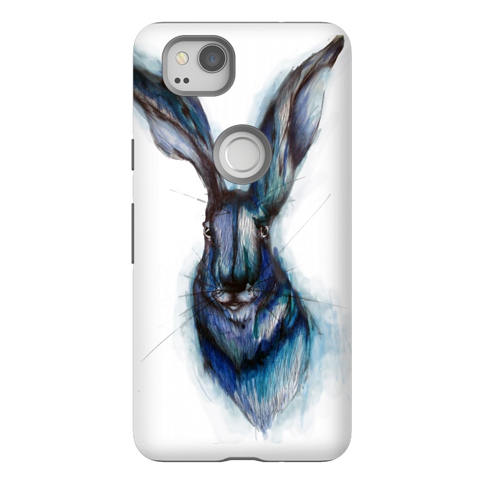 Pixel 2 StrongFit Blue Hare by ECMazur 