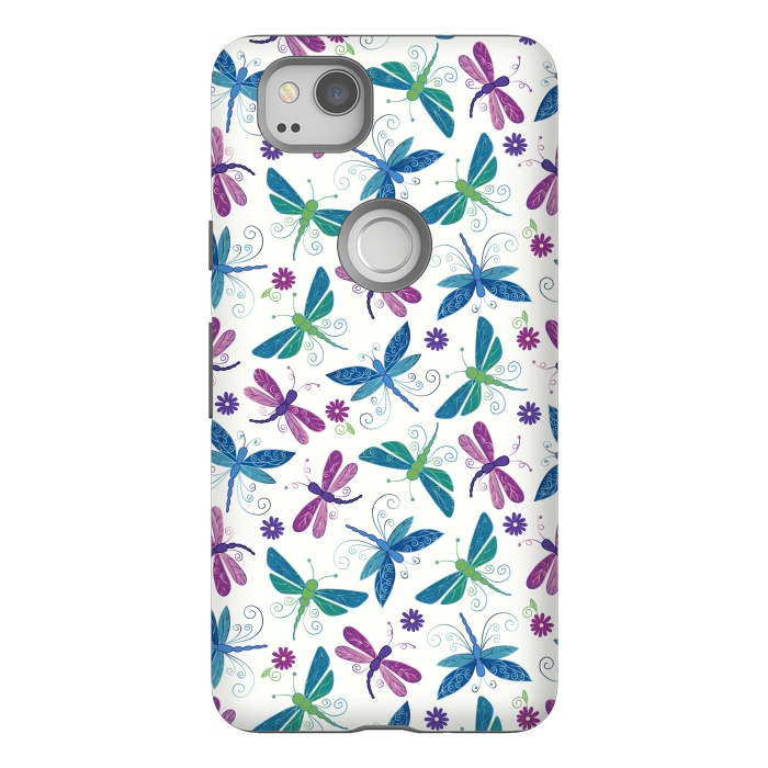 Pixel 2 StrongFit Dragonflies by TracyLucy Designs
