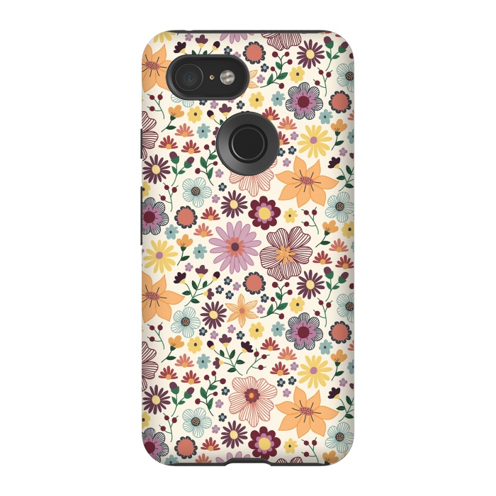 Pixel 3 StrongFit Wild Bloom by TracyLucy Designs