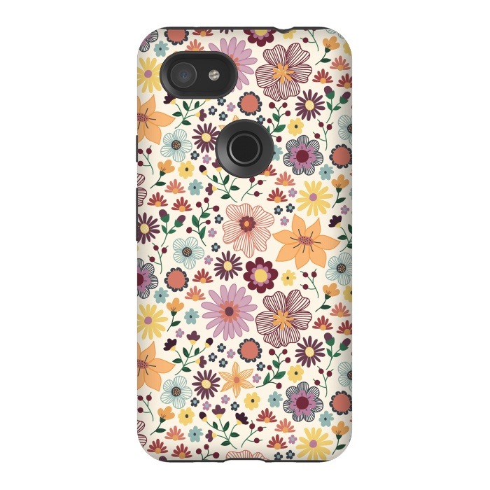 Pixel 3AXL StrongFit Wild Bloom by TracyLucy Designs