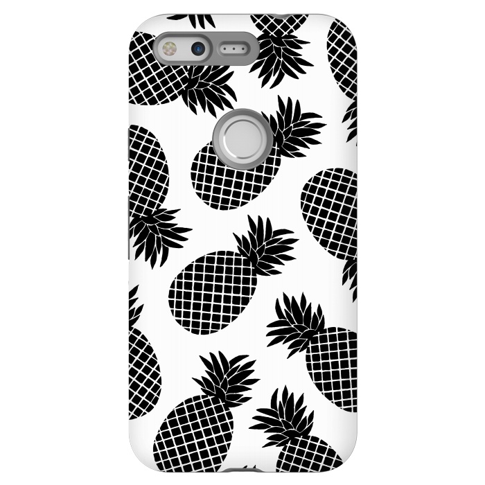 Pixel StrongFit Pineapple In Black  by Amaya Brydon