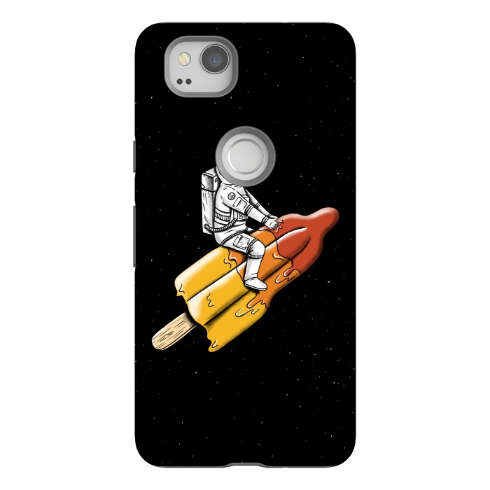 Pixel 2 StrongFit Astronaut Melted Rocket by Coffee Man