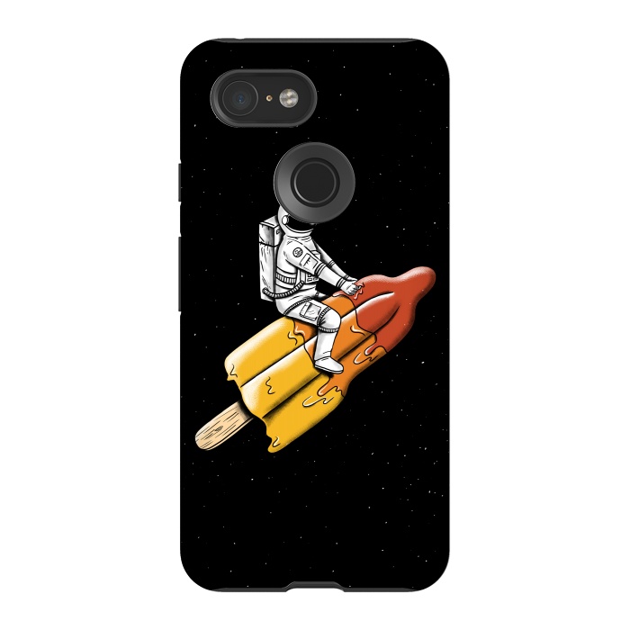 Pixel 3 StrongFit Astronaut Melted Rocket by Coffee Man