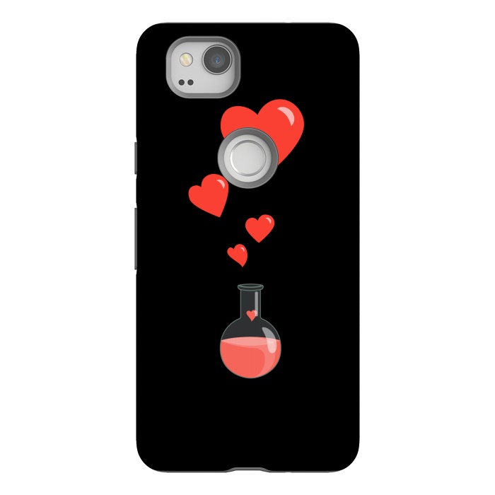 Pixel 2 StrongFit Flask Of Hearts Love Chemistry by Boriana Giormova