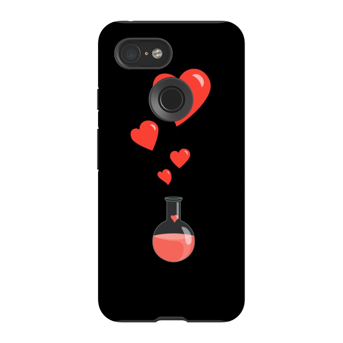 Pixel 3 StrongFit Flask Of Hearts Love Chemistry by Boriana Giormova